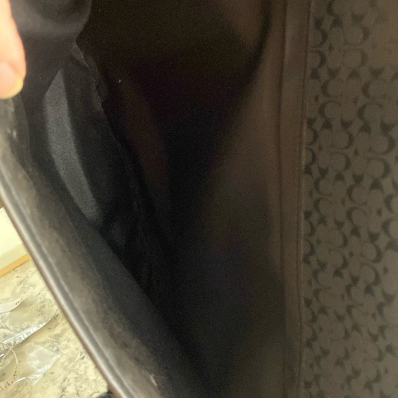 Coach Heritage Signature Embossed Commuter Bag F70766, Laptop-Compatible, Black - Picture 7 of 11